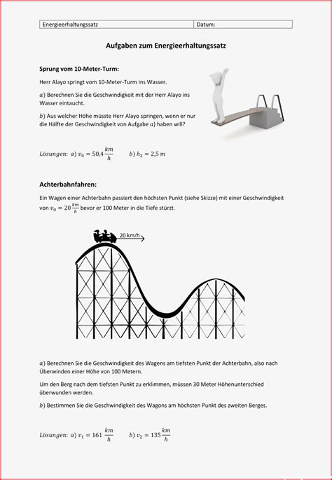 Angepasst Physik Energie Arbeitsblätter Sie Berücksichtigen Müssen