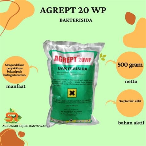 AGREPT 20WP 500 GRAM BAKTERISIDA UNTUK LAYU PENCECAH LAYU Lazada