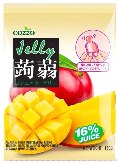 Желейки со вкусом манго, японский стиль COZZO Малайзия, 160 г – купить ...