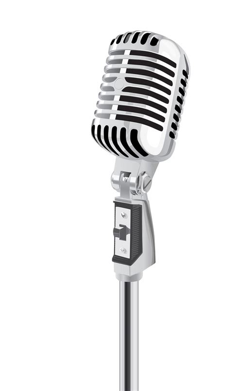 Old Microphone Vector Clipart Best