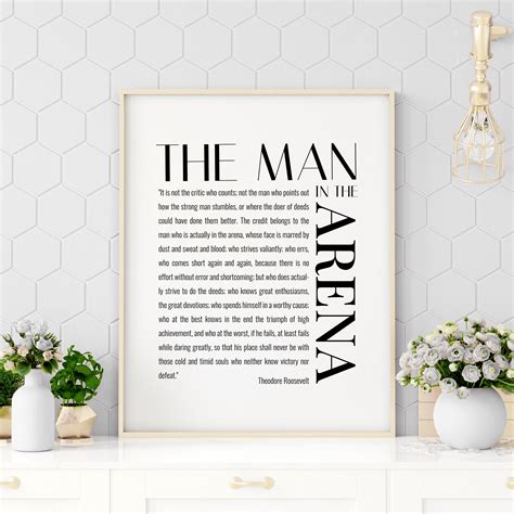 man in the arena printable 1