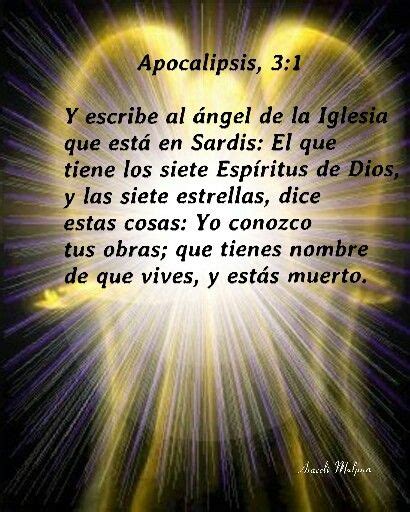 Apocalipsis Y Escribe Al Ngel De La Iglesia Que Est En Sardis