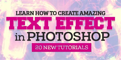 Amazing Text Effect Photoshop Tutorials Tutorials Graphic Design