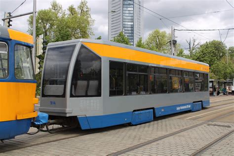 Лейпциг, Bombardier NB4 № 914 — Фото — Городской электротранспорт