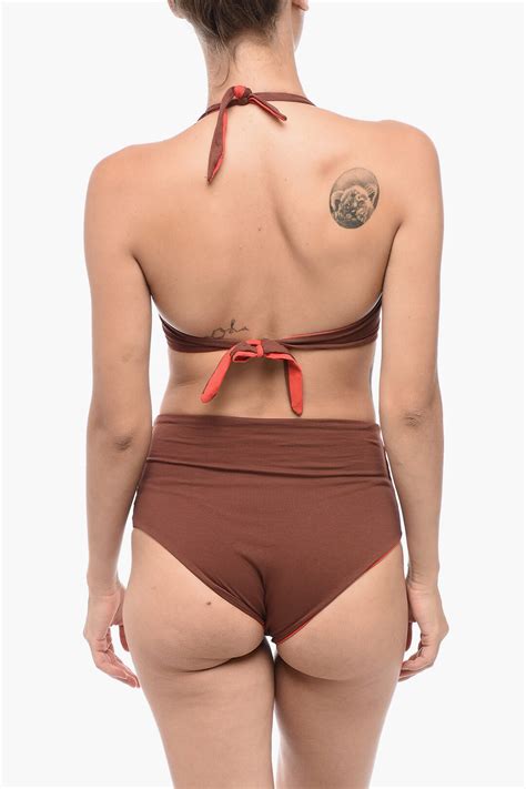 Isole Vulcani Reversable Bikini Set With High Waisted Slip Women Glamood Outlet