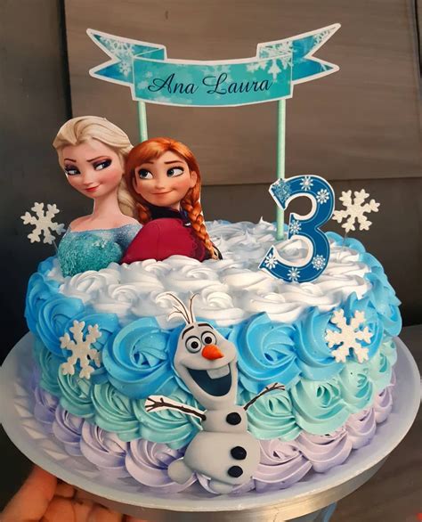 Bolo Frozen 95 sugestões para encantar seus convidados Decoração