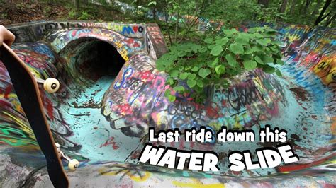 Abandoned Water Slide In The Woods Youtube