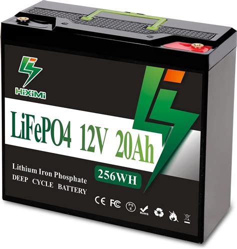 LiFePO4 Battery 12V 20Ah Lithium Iron Phosphate Rechargeable Battery