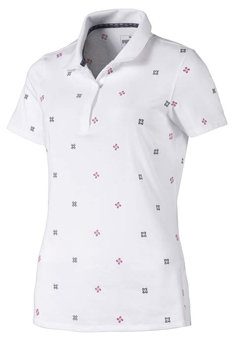 Puma Ladies Ditsy Polo Shirt Golfonline