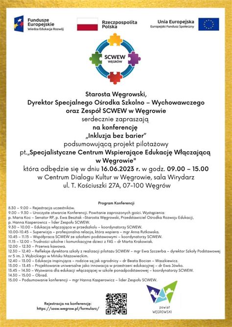 Poradnia Psychologiczno Pedagogiczna w Węgrowie Zaproszenie na