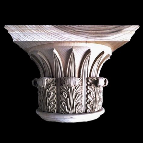 Decorative Capital Greek Corinthian Tower Of Winds Wood Capital