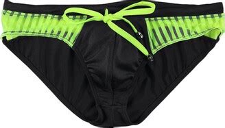 Oldm Mens Sexy Swim Briefs Low Rise Bikini Jammers Swimsuit Surfing Drawstring Swimwear Panties