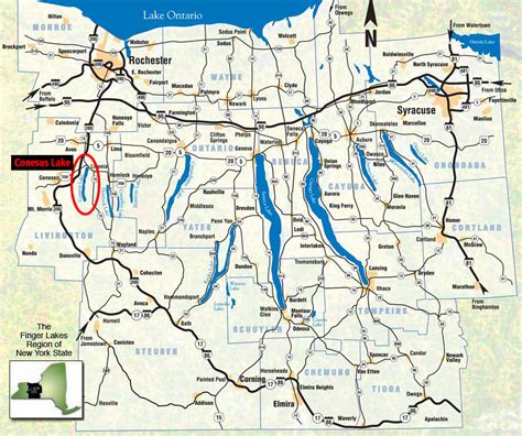 Map Of Conesus Lake Sibyl Fanechka