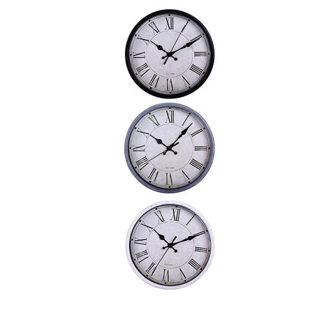 Ripley RELOJ PARED VINTAGE 20CM GRIS TOPSOC