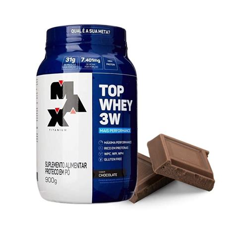 Top Whey 3W Mais Performance 900g Max Titanium Whey Blend Magazine