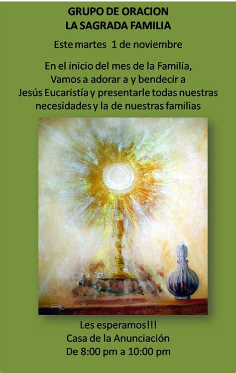 Grupo de Oración La Sagrada Familia – Casa de la Anunciación Santo Domingo