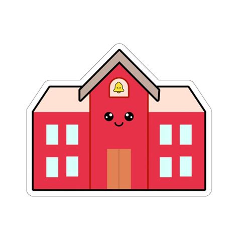 School Building Sticker - Etsy