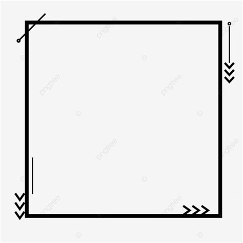 Simple Line Border Clipart Vector Frame