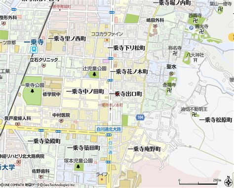 白川通（京都市道路名）の住所・地図｜マピオン電話帳