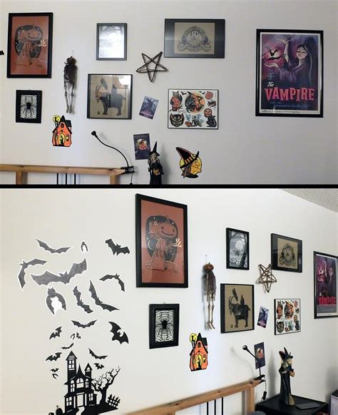 My spooky Halloween wall starting to look pretty good : halloween