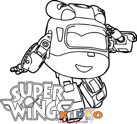 Free Super Wings Dizzy coloring page printable - Kids Coloring Pages