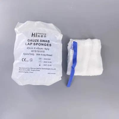 Medical Surgical Sterile Laparotomy Abdominal Lap Pad Gauze Cotton