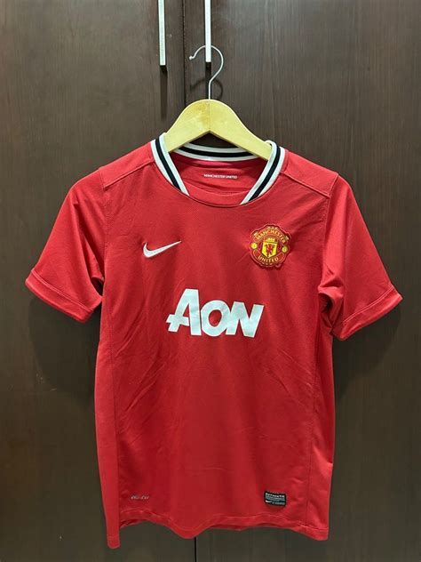 Vintage Manchester United Original Shirt Home Jersey Olah Raga Baju