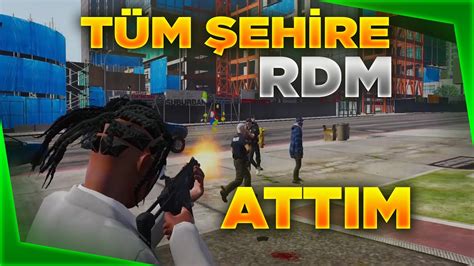 TÜM ŞEHİRE RDM ATTIM FiveM Sunucu Troll YouTube