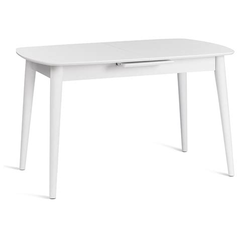 Обеденный стол раздвижной прямоугольный 80х130 см белый Rambo - купить ...