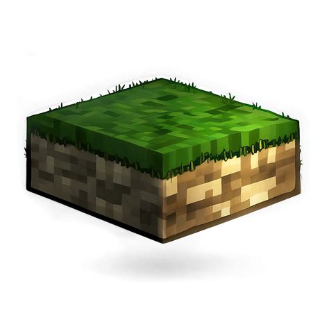 Download Stylized Minecraft Grass Block Png 59