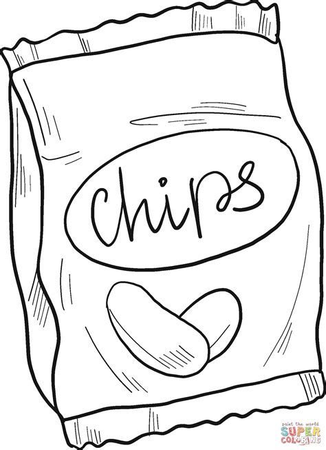 Potato Chips Coloring Pages