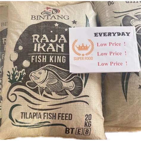 Bag Per Order Kg Makanan Ikan Talapia Dan Ikan Air Tawar Sesuai