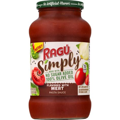 Ragu Simply Flavored With Meat Pasta Sauce 24 Oz Instacart