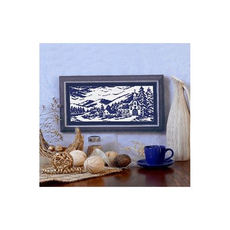 Cross Stitch Kit Landscape With A Church