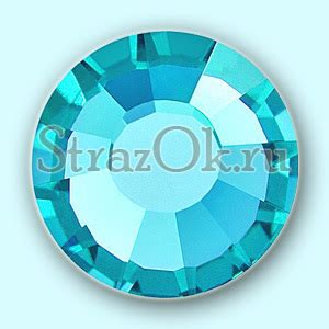 Стразы клеевые холодной фиксации Aquamarine Аквамарин бирюзовый на ...