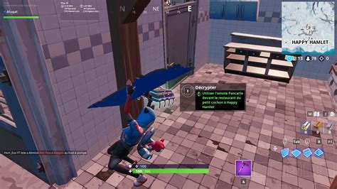 Fortnite Puce D Cryptage Utiliser L Emote Pancarte Devant Le