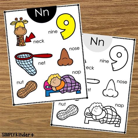 Letter N Alphabet Poster - Simply Kinder Plus