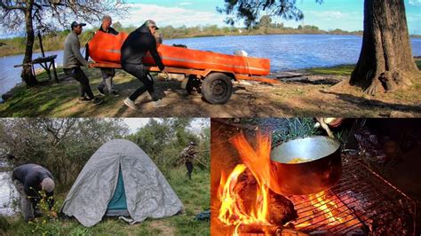 Campamento De Pesca Y Cocina Aventura Pesca Lluvia Fogata Pesca En