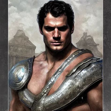 Henry Cavill As A Roman Gladiator Upper Body Stable Diffusion