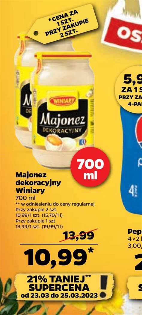 Promocja Majonez Dekoracyjny Winiary W Netto