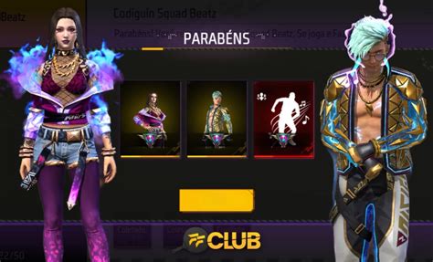 CODIGUIN FF último dia do código Free Fire Squad Beatz como resgatar