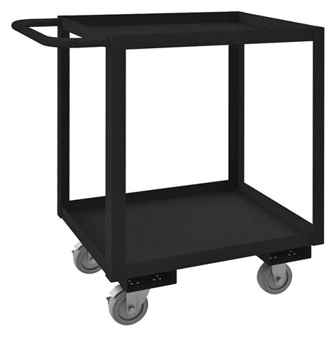 1,200 lb Load Capacity, 24 in x 18 in, Utility Cart with Lipped Metal ...