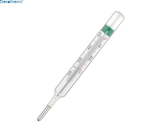 Dual Scale Geratherm Classic Traditional Clinical Glass Mercury