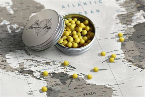 Travel Map Push Pins Many Colors To Choose From