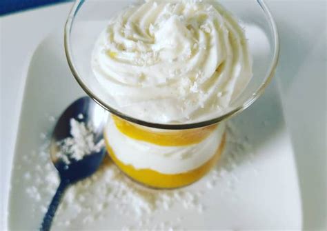 Recette Petite Verrine Mangue Coco De Ckaoutar Lyd Cookpad