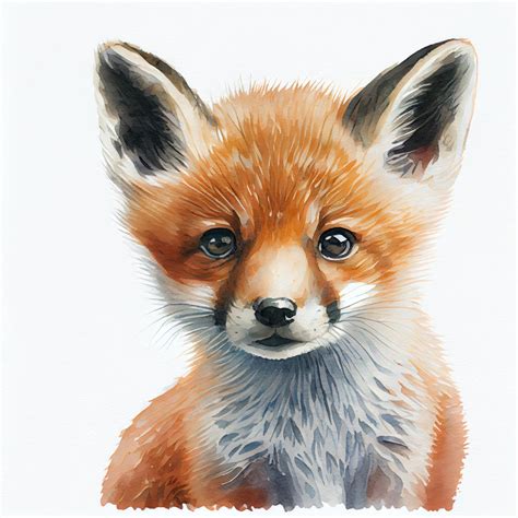 Baby Fox Drawing