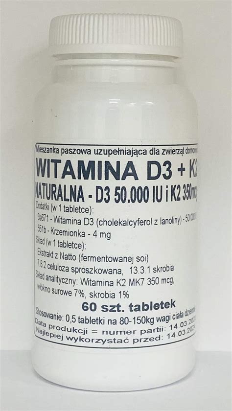 Witamina D K Mk Iu Podkowa Vitalna Spi Arnia