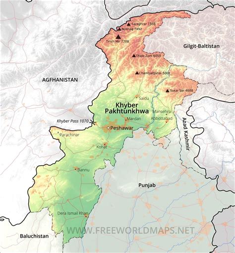 Khyber Pakhtunkhwa Maps