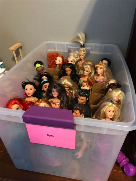 Barbie Storage Barbie Storage Plastic Container Storage Storage