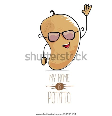 Vector Funny Cartoon Cute Brown Potato Stock Vector Royalty Free